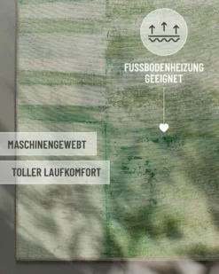 Esprit Flachgewebeteppich Grün Multi