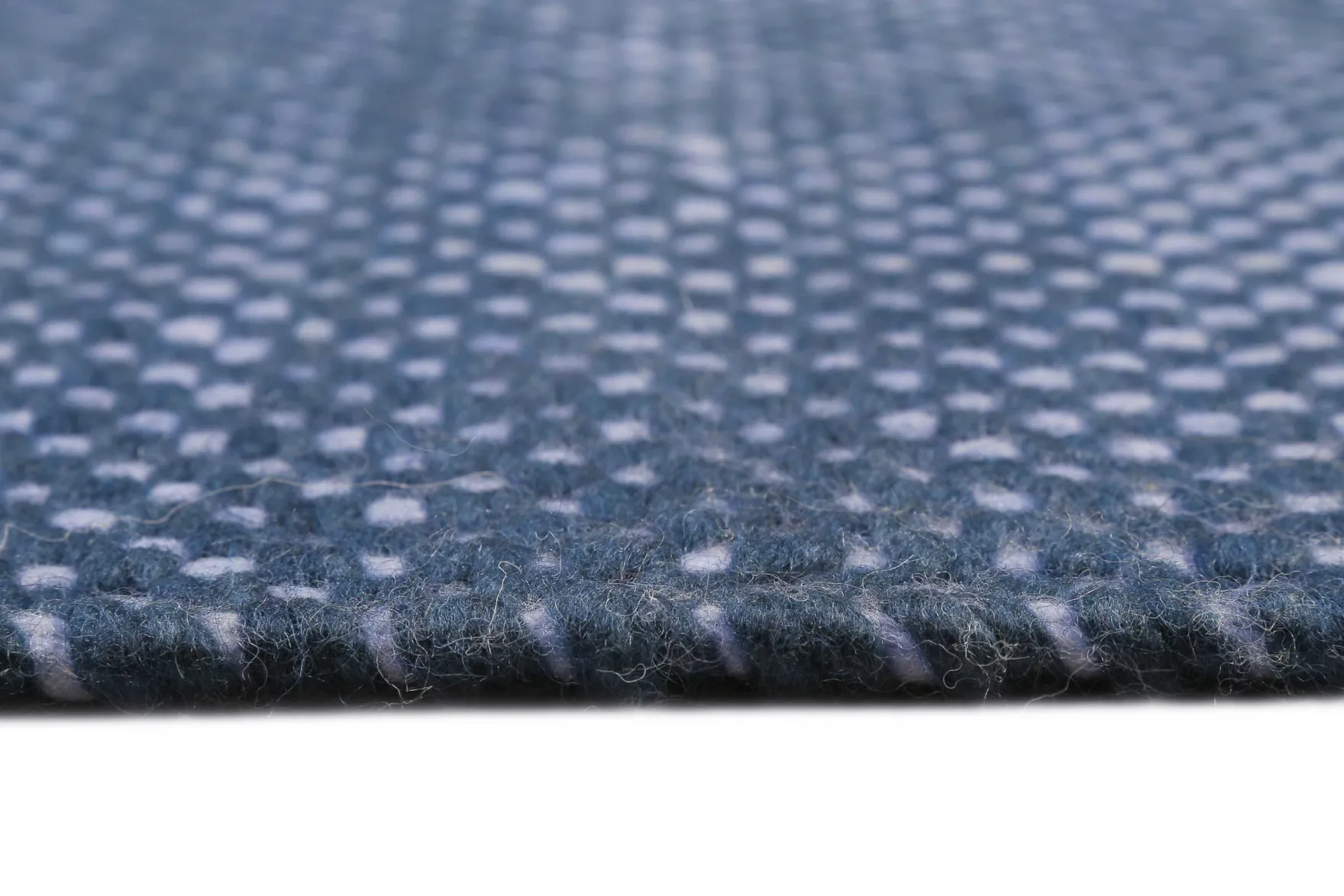 Esprit Handwebteppich Blau aus Wolle "Casa"