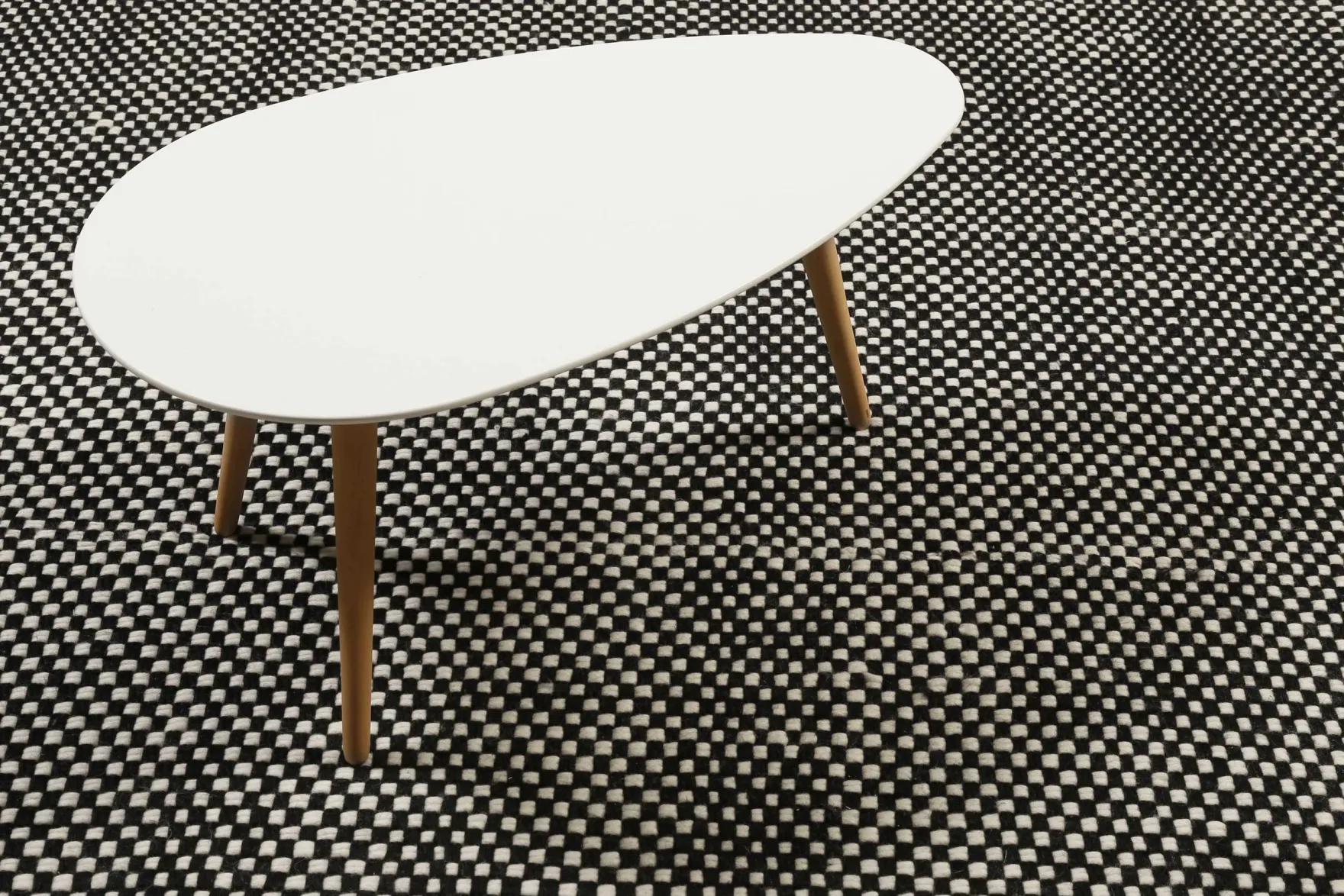 Esprit Handwebteppich Schwarz aus Wolle "Casa"
