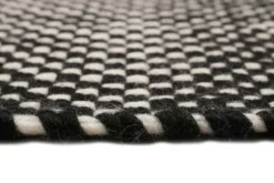 Esprit Handwebteppich Schwarz aus Wolle