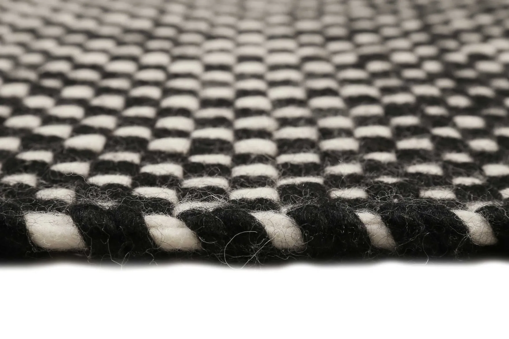 Esprit Handwebteppich Schwarz aus Wolle "Casa"