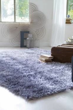 Esprit Hochflor Teppich Grau