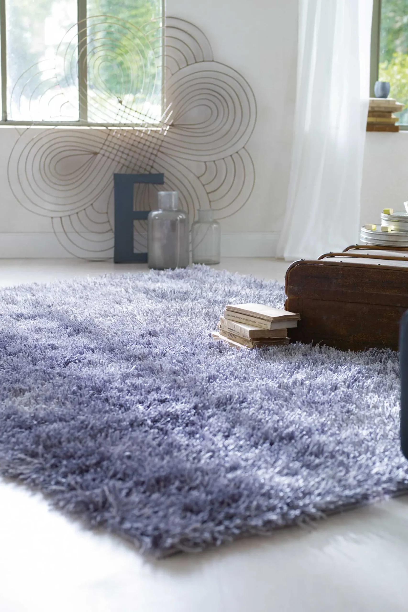 Esprit Hochflor Teppich Grau "Cool Glamour"