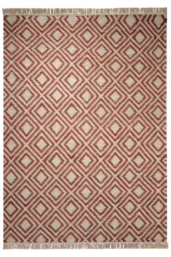 Esprit Kelim Teppich Beige Rot "Simple"