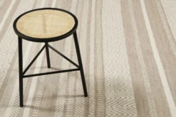 Esprit Kelim Teppich Beige Sand aus Wolle 