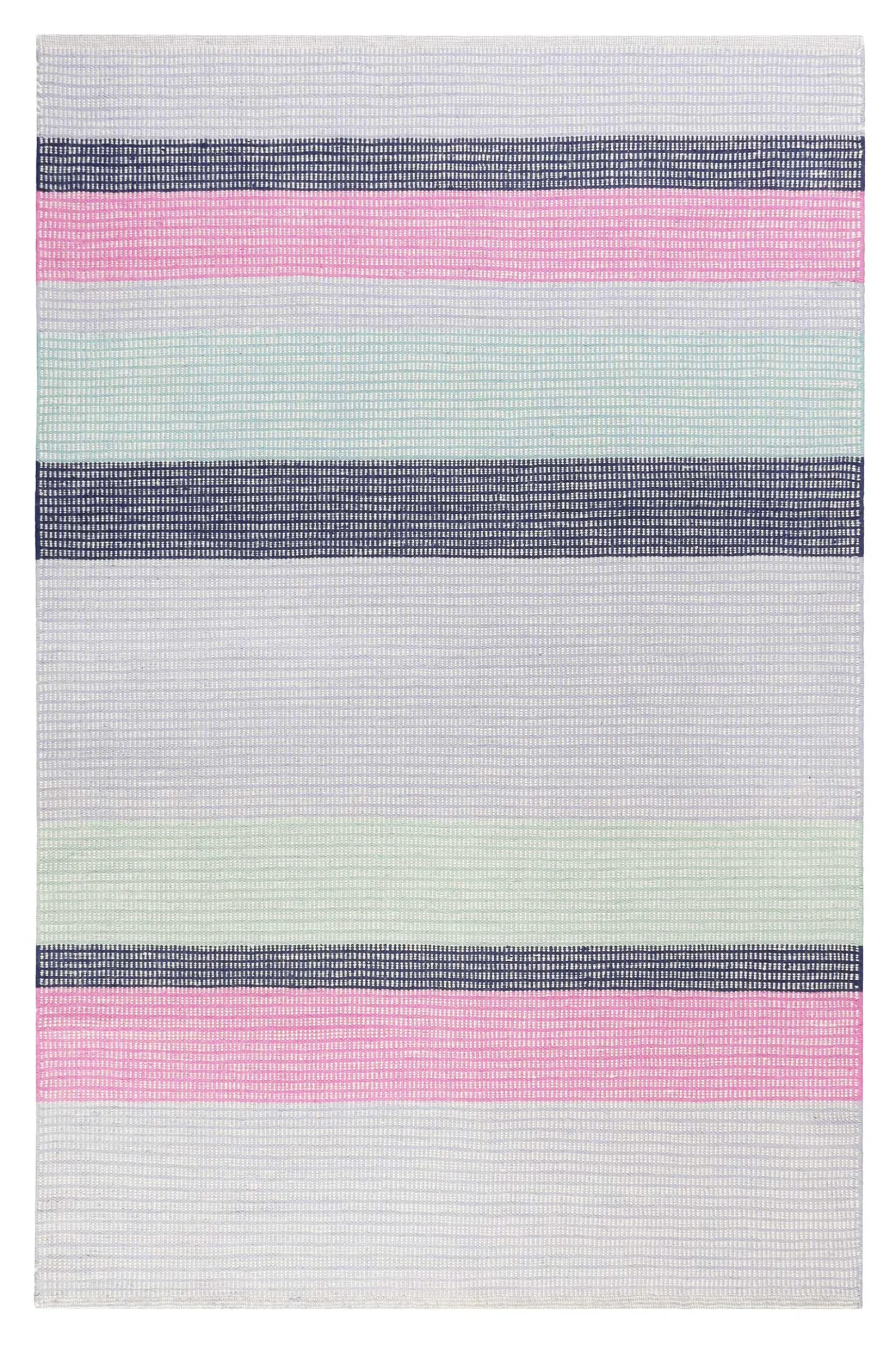 Esprit Kelim Teppich Blau Pink aus Wolle "Makon Kelim"