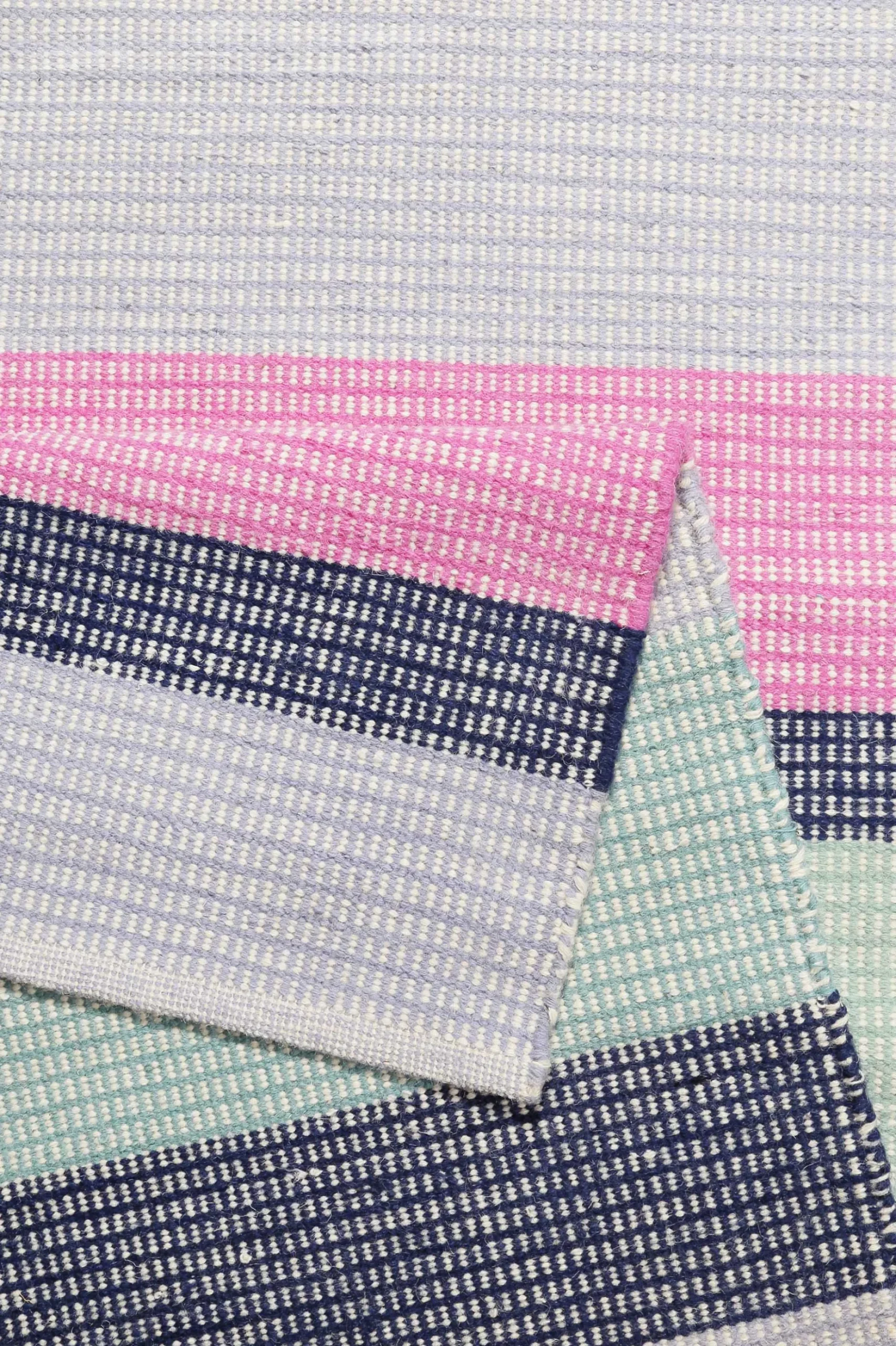 Esprit Kelim Teppich Blau Pink aus Wolle "Makon Kelim"