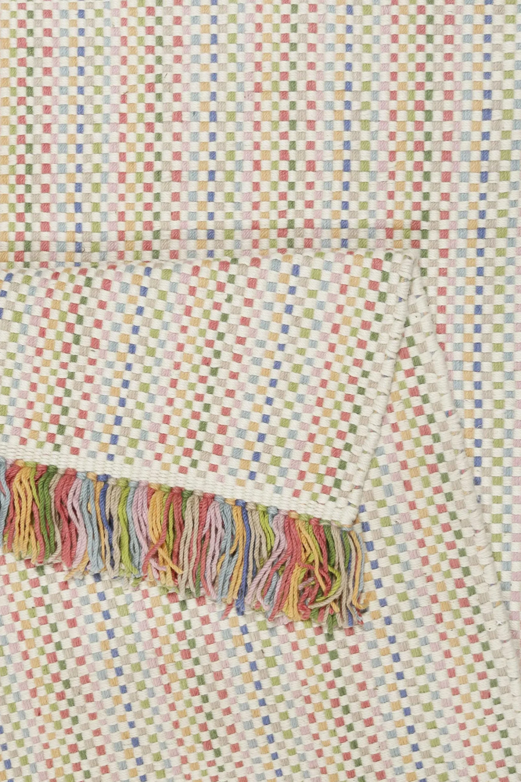 Esprit Kelim Teppich Bunt aus Wolle "Kids Durrie"