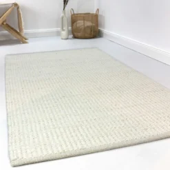 Esprit Kelim Teppich Creme Weiß aus Jute & Wolle 