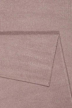 Esprit Kelim Teppich Flieder Altrosa aus Wolle 