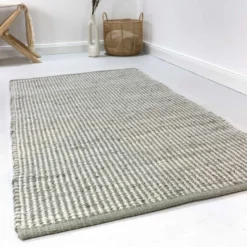 Esprit Kelim Teppich Grau Creme aus Jute & Wolle 