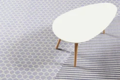 Esprit Kelim Teppich Hellblau aus Wolle "East Atlanta"