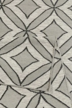 Esprit Kelim Teppich Hellgrau aus Wolle "Kian"
