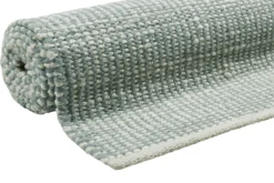 Esprit Kelim Teppich Mintgrün Beige aus Jute & Wolle