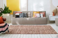 Esprit Kelim Teppich Rotbraun Beige aus Jute & Wolle 