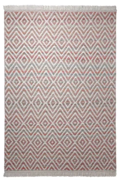 Esprit Kelim Teppich rot "Vector"