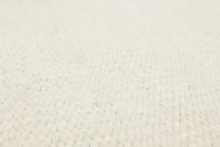 Esprit Kelim Teppich Rund Creme Weiß aus Jute & Wolle