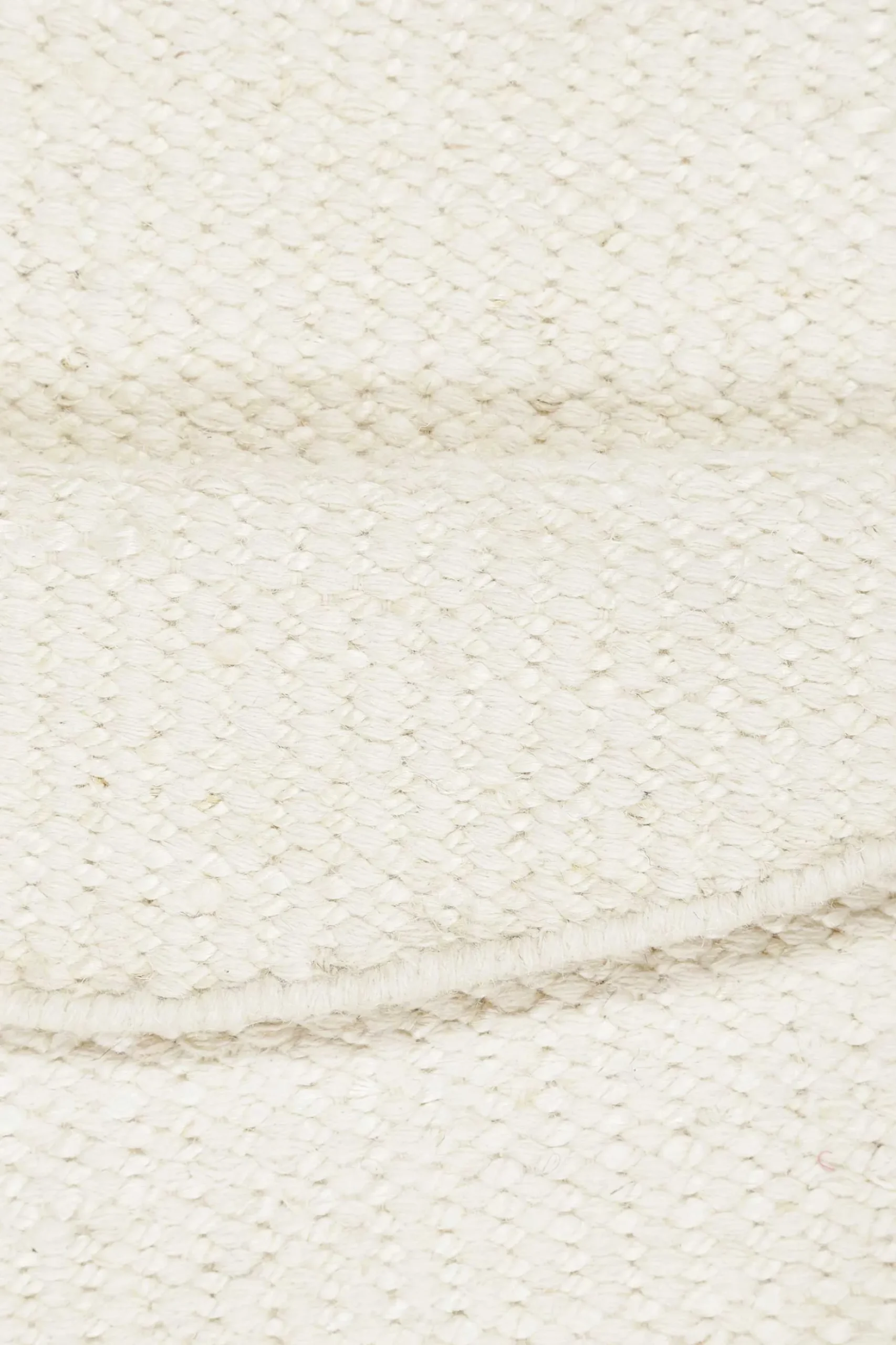 Esprit Kelim Teppich Rund Creme Weiß aus Jute & Wolle "Gobi"