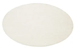 Esprit Kelim Teppich Rund Creme Weiß aus Jute & Wolle