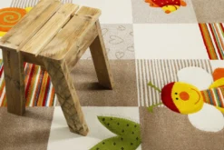 Esprit Kinderteppich Beige Bunt 