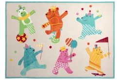Esprit Kinderteppich Beige Bunt Kurzflor "Dancing Bears"