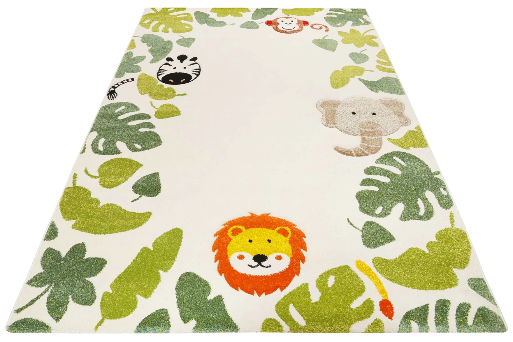 Esprit Kinderteppich Beige Grün "E-Safari"
