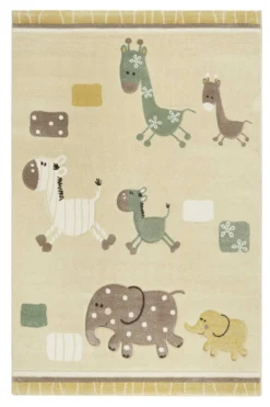 Esprit Kinderteppich Beige Gelb meliert 