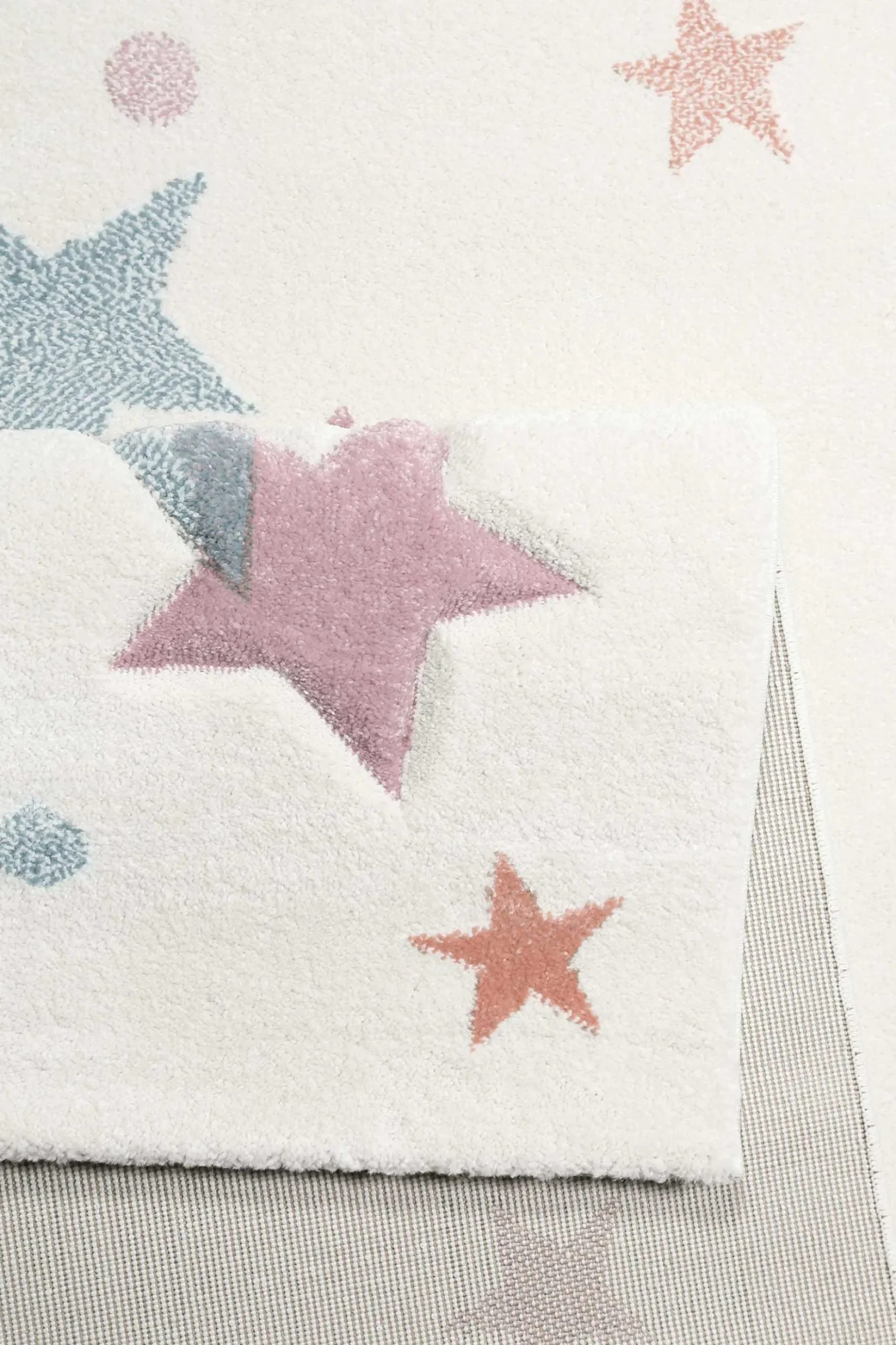 Esprit Kinderteppich beige rosa grau blau "Jonne"