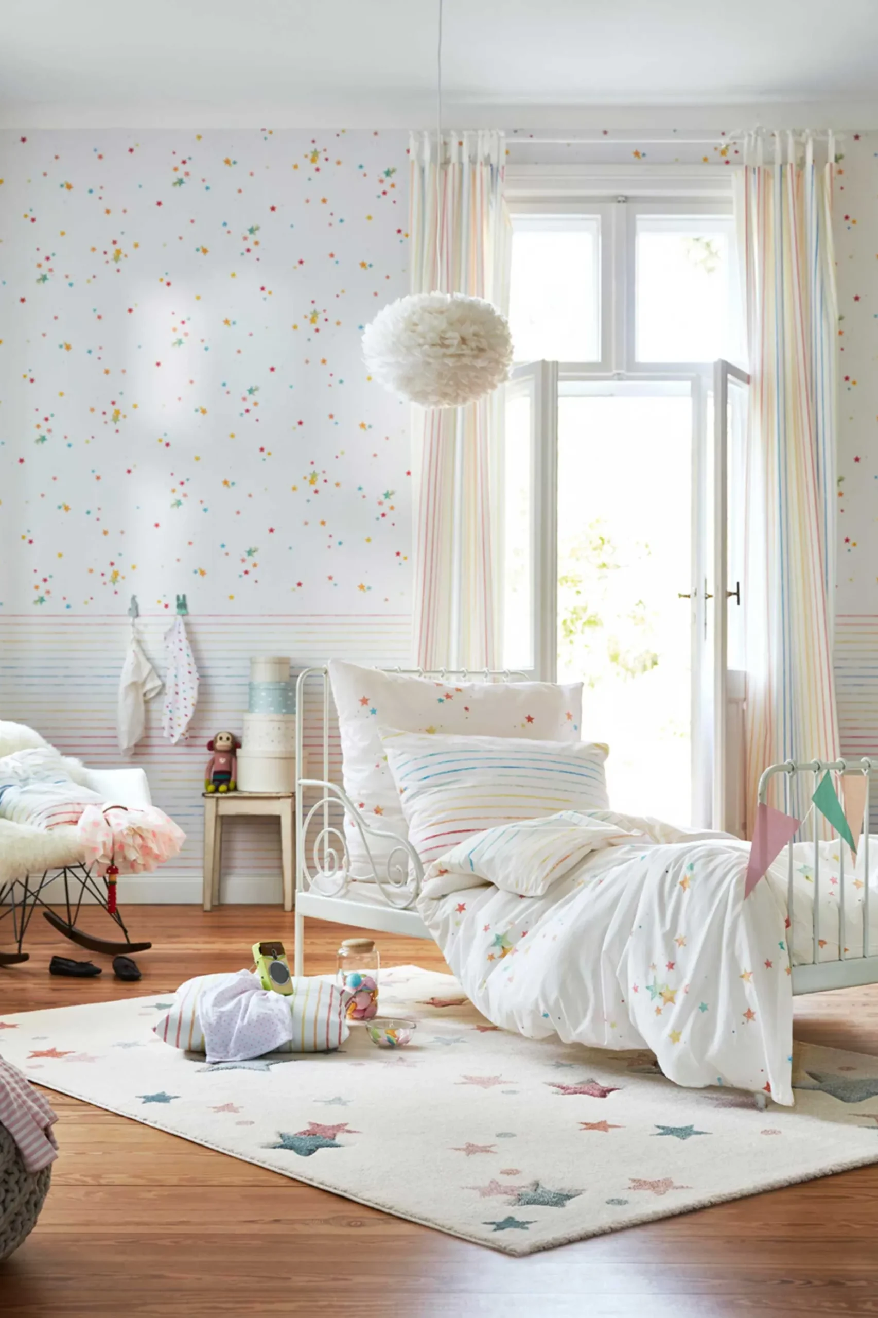 Esprit Kinderteppich beige rosa grau blau "Jonne"