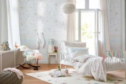 Esprit Kinderteppich beige rosa grau blau