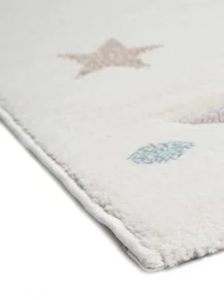 Esprit Kinderteppich beige rosa grau blau