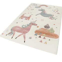Esprit Kinderteppich beige "Sunny Unicorn"