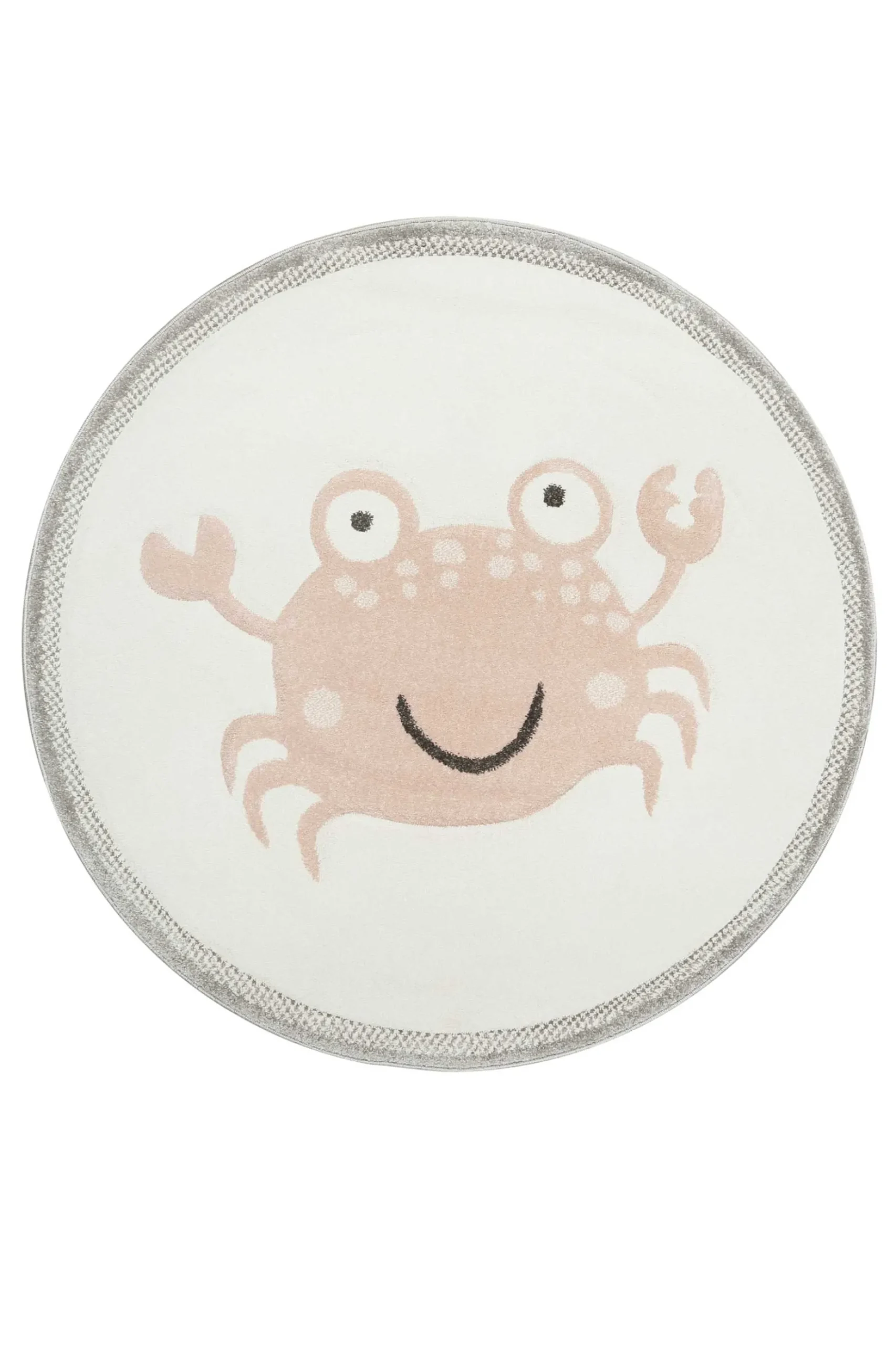 Esprit Kinderteppich Creme Weiß Rosa "CRAB"