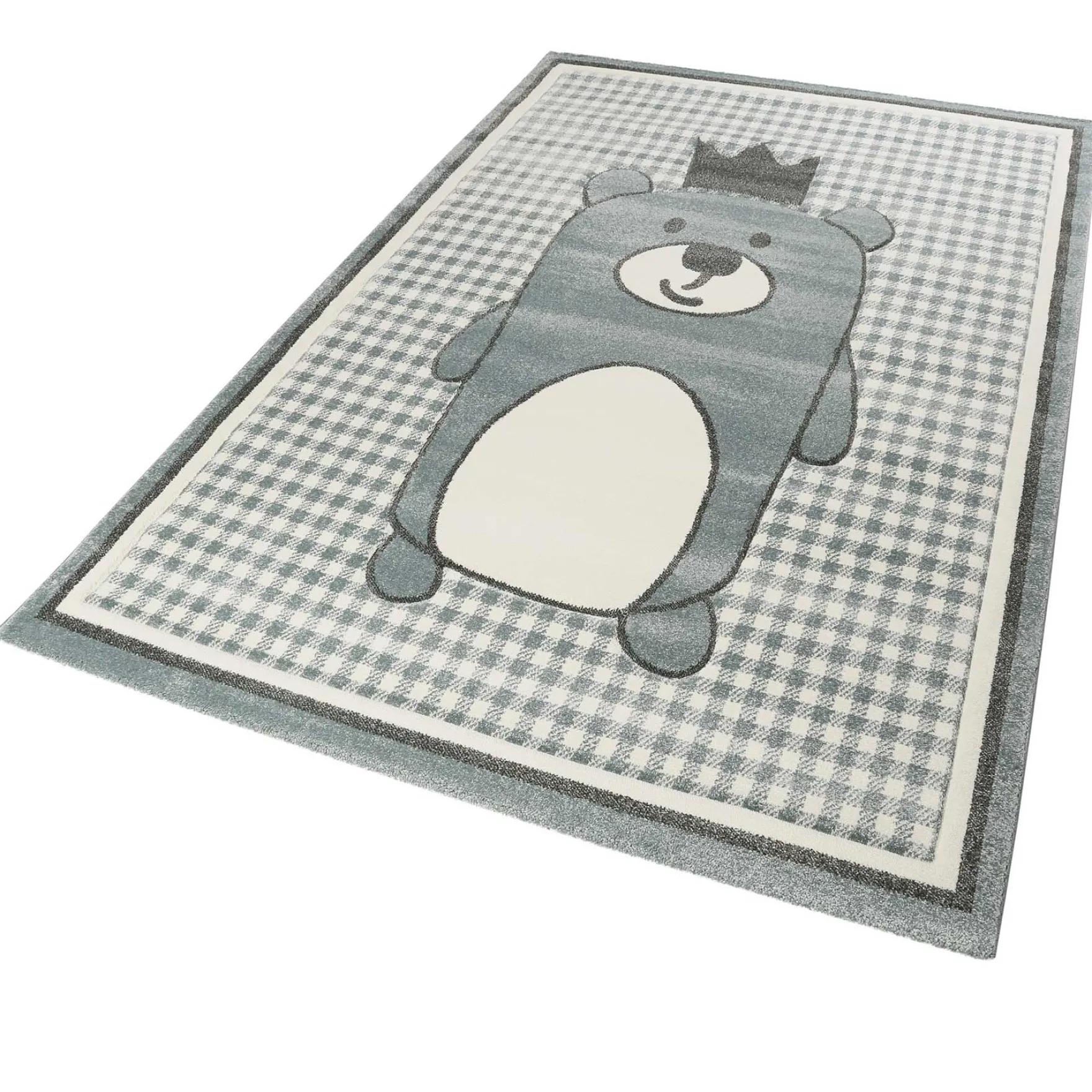 Esprit Kinderteppich Grau Blau "Henry"