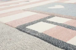 Esprit Kinderteppich Grau Rosa 