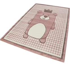 Esprit Kinderteppich Rosa Beige 