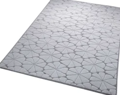 Esprit Kurzflor Teppich aus Wolle "Urbania" grau silber