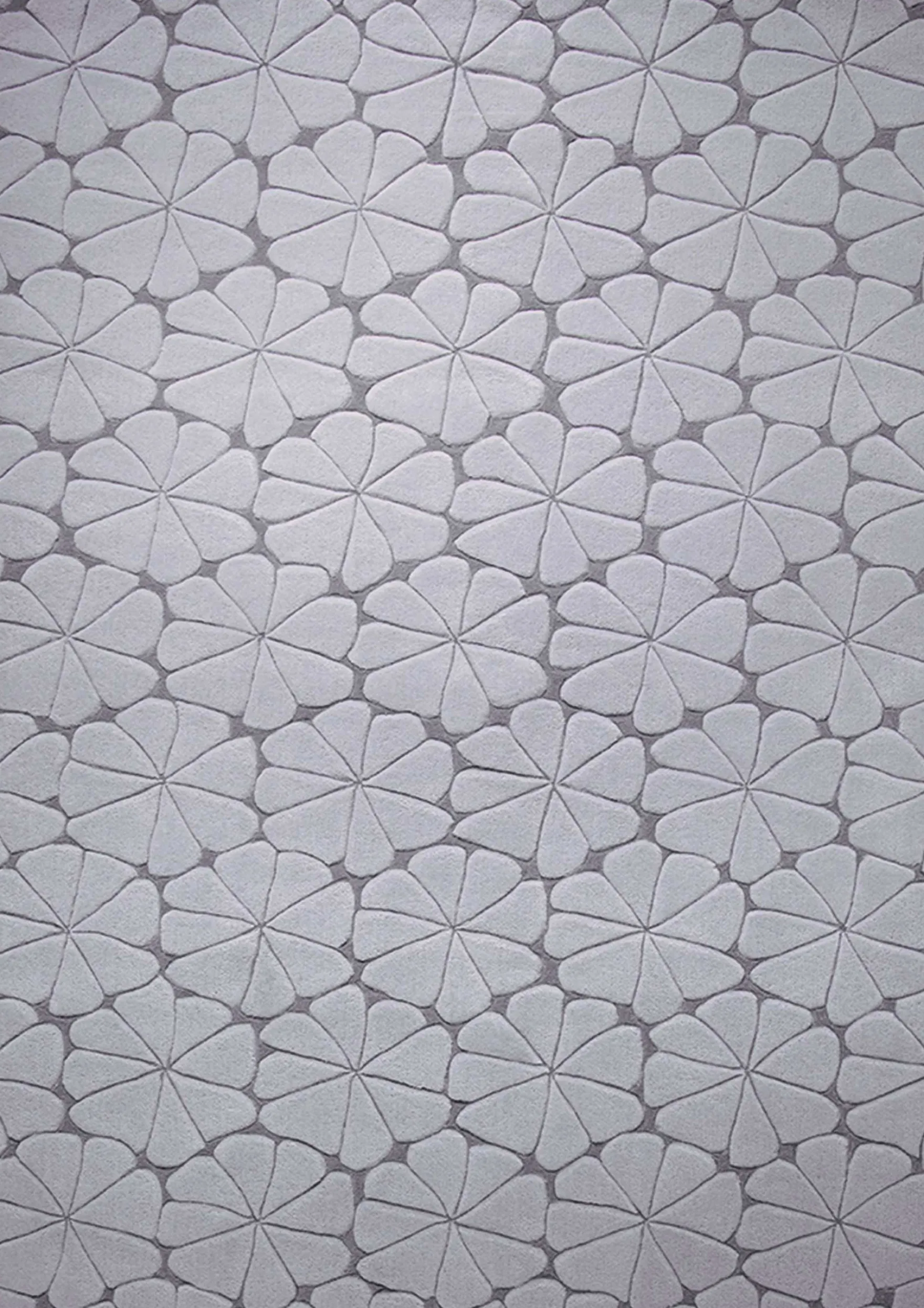 Esprit Kurzflor Teppich aus Wolle "Urbania" grau silber