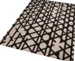 Esprit Kurzflor Teppich aus Wolle "Artisan Pop" schwarz beige