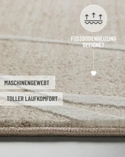 Esprit Kurzflorteppich Beige Multi