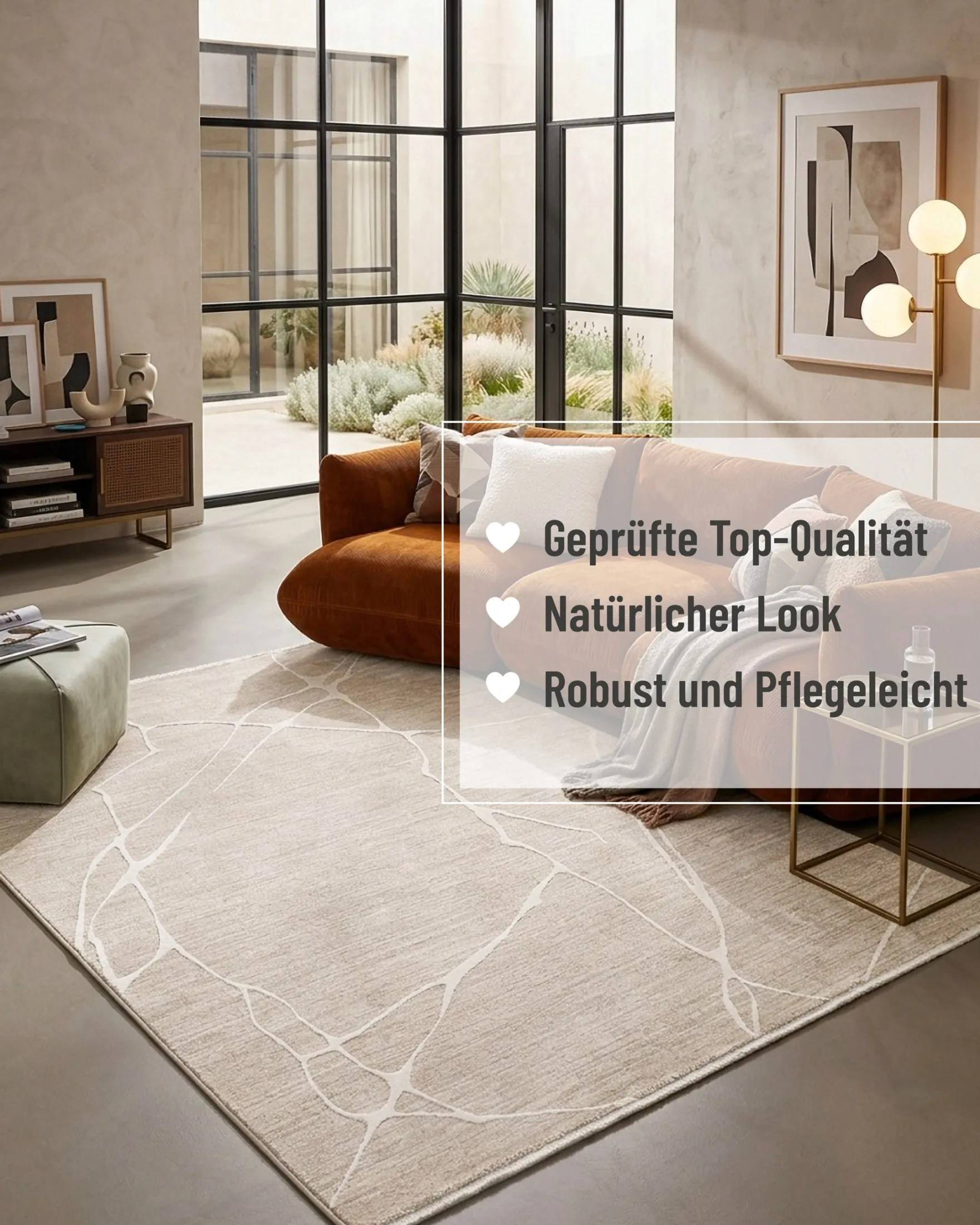 Esprit Kurzflorteppich Beige Multi "Elite"