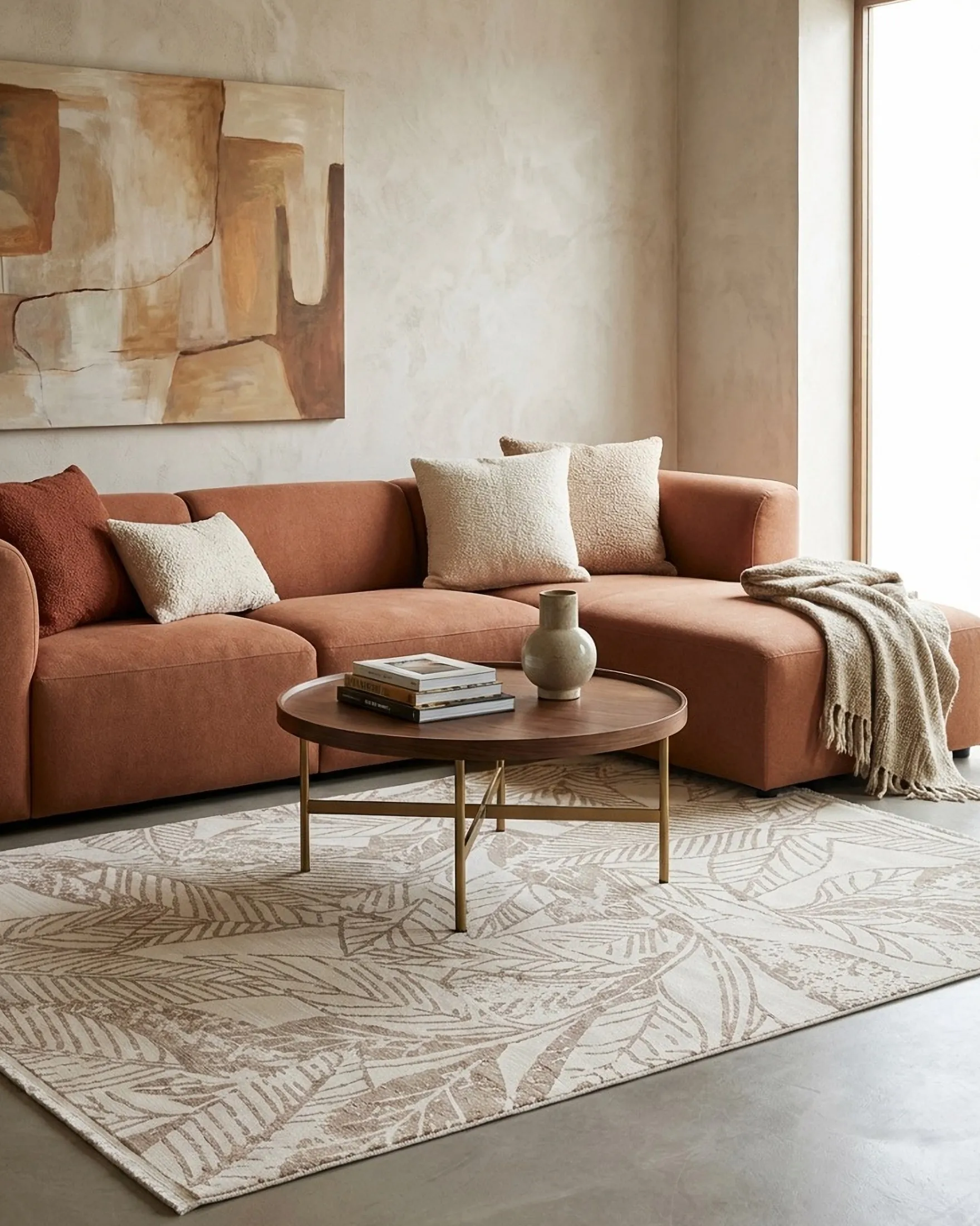 Esprit Kurzflor Teppich Beige Creme "Inga"