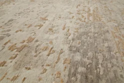 Esprit Kurzflor Teppich Beige aus Wolle 