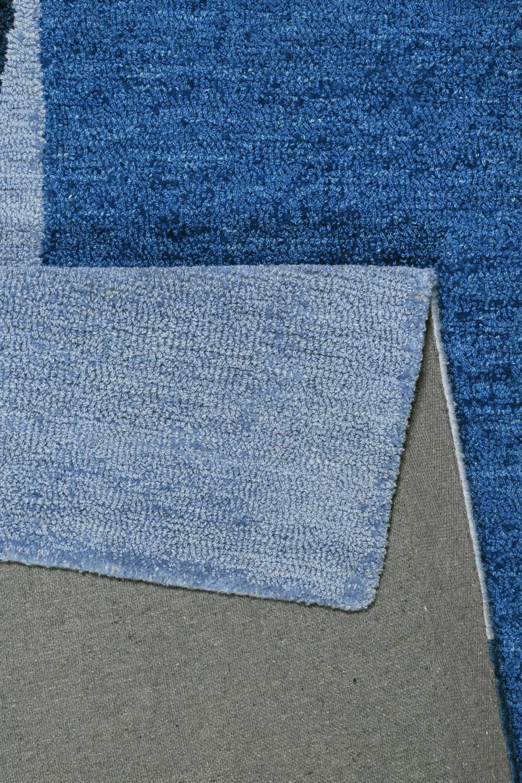 Esprit Kurzflor Teppich Blau "Backup"