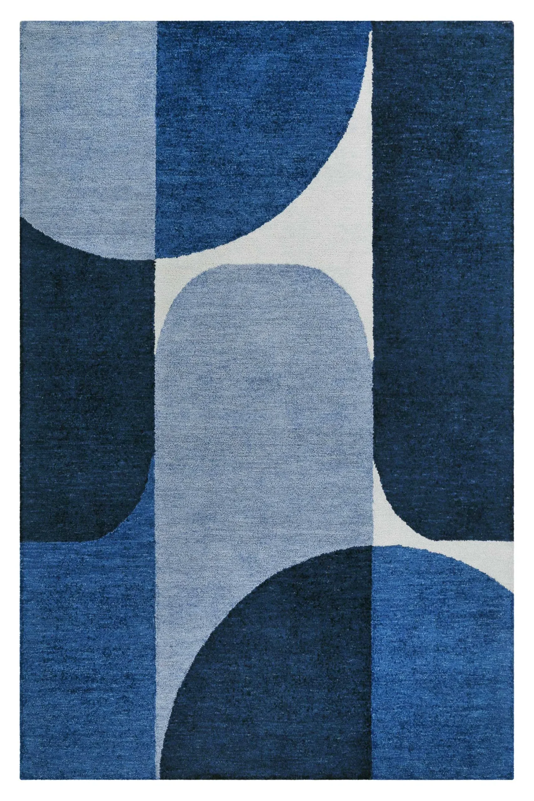 Esprit Kurzflor Teppich Blau "Backup"