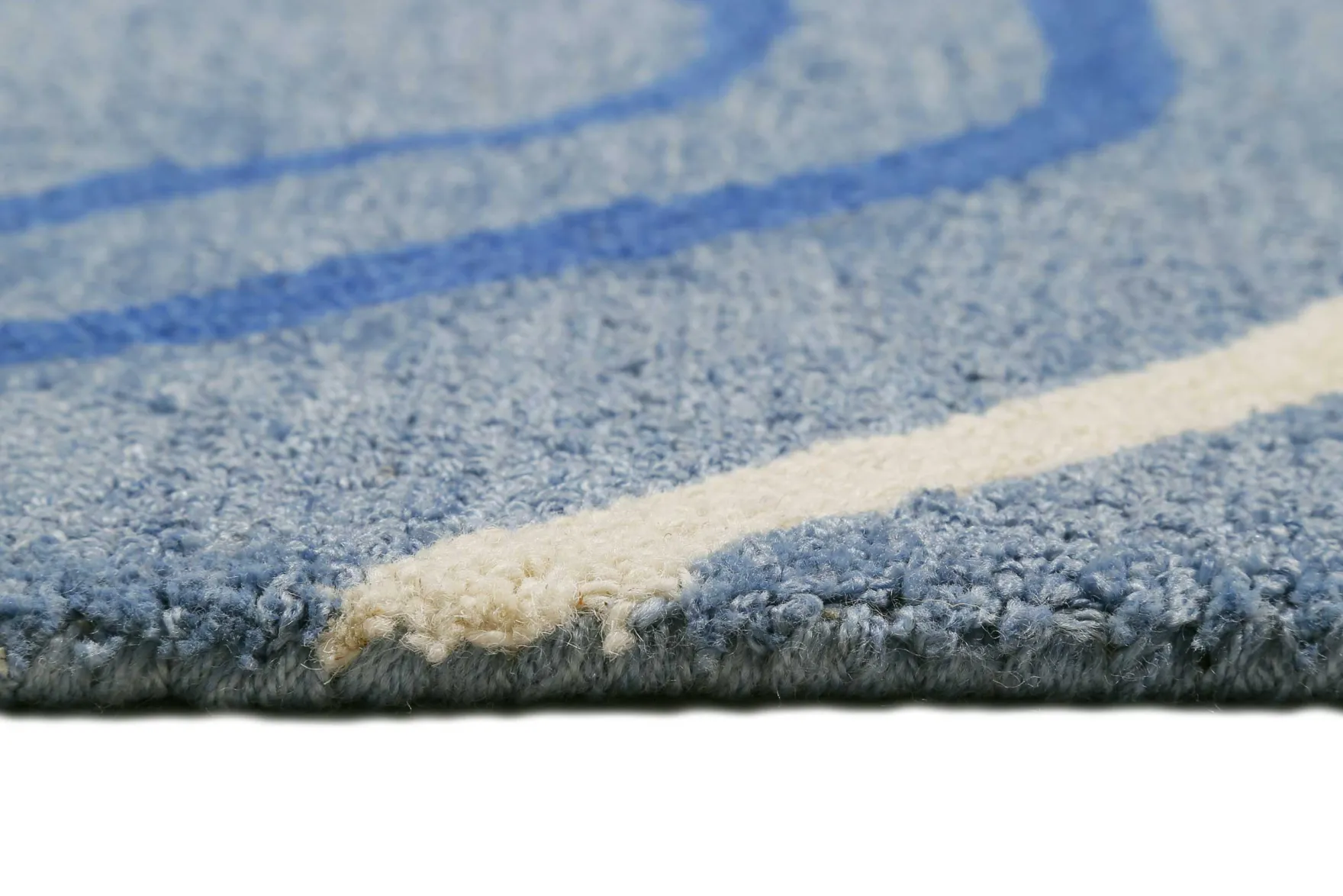 Esprit Kurzflor Teppich Blau "Drive"