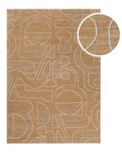 Esprit Kurzflorteppich Braun Multi 