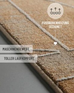 Esprit Kurzflorteppich Braun Multi 