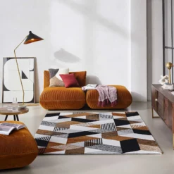 Esprit Kurzflor Teppich Braun "Uptown"