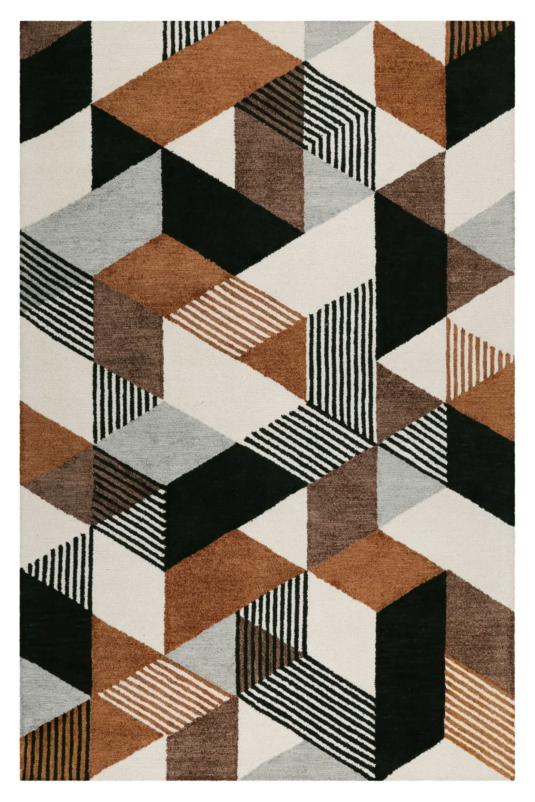 Esprit Kurzflor Teppich Braun "Uptown"